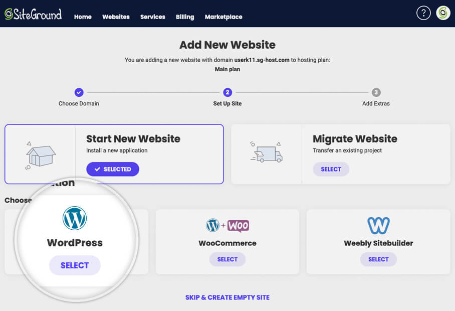 How to Start a Business Website In Ten Steps-select wordpress