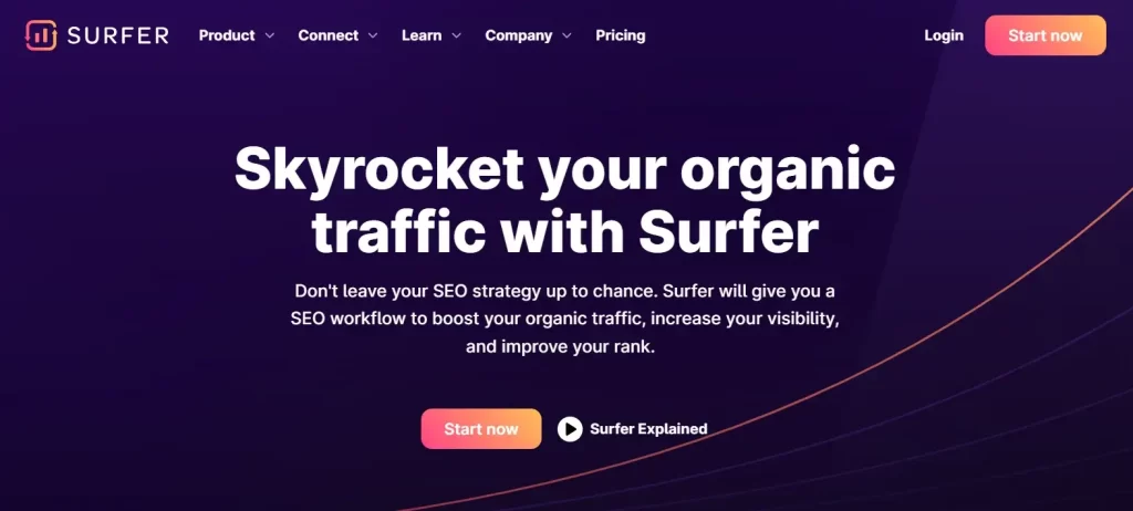 surferseo homepage